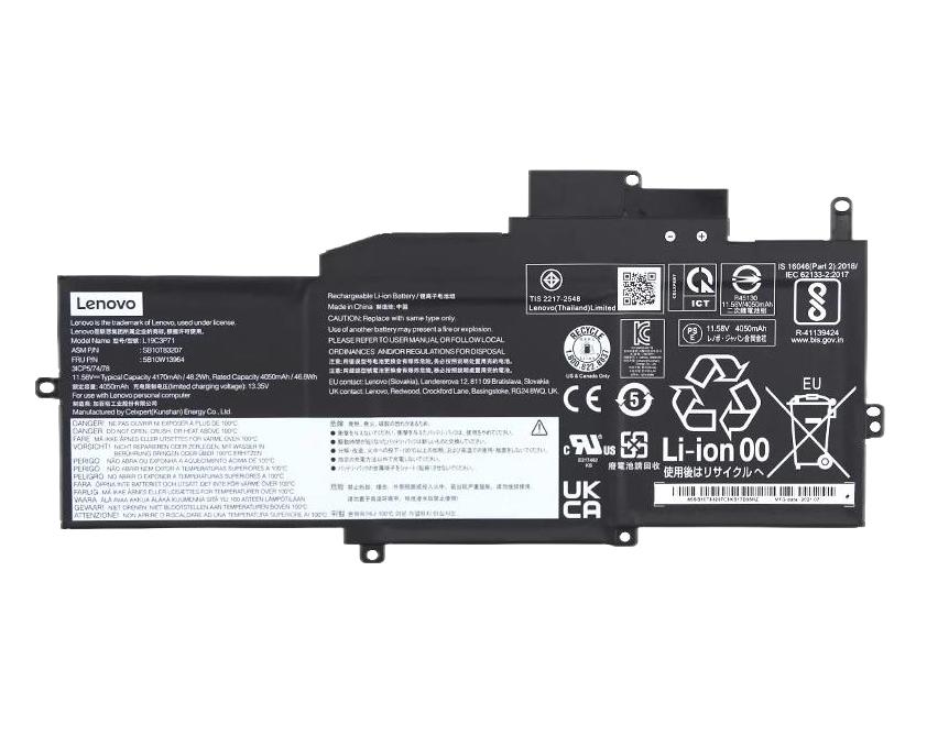 4170mAh 48.2Wh Original Akku für Lenovo ThinkPad X1 Nano Gen 1 20UNS00100