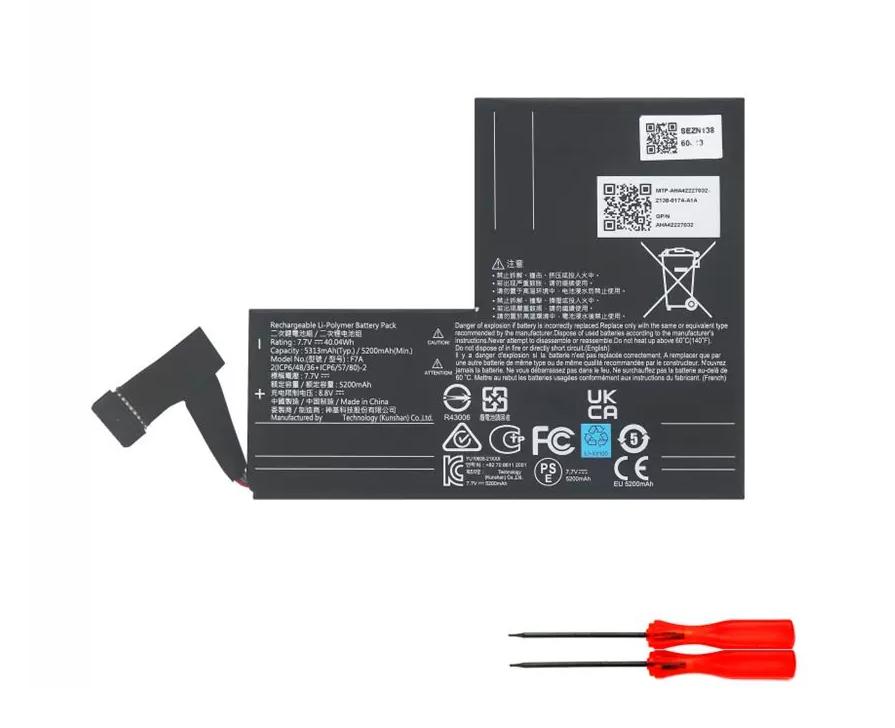 40.04W 5200mAh Original Akku für Getac F7A-T
