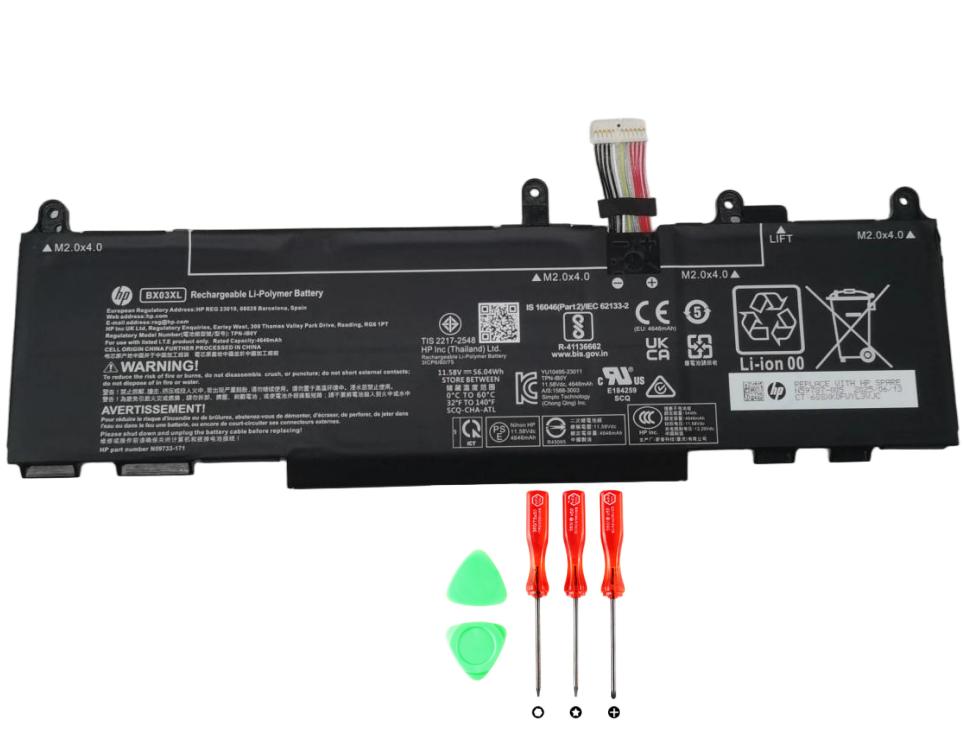 4646mAh 56.04Wh Original Akku für HP EliteBook 830 G11 8M2W5AV