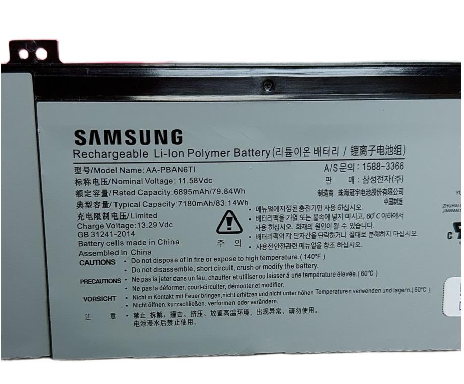 6-Zellen 6895mAh 79.84Wh Original Akku Samsung AA-PBAN6TI 6-Zellen 6895mAh 79.84Wh Original Akku Samsung AA-PBAN6TI
