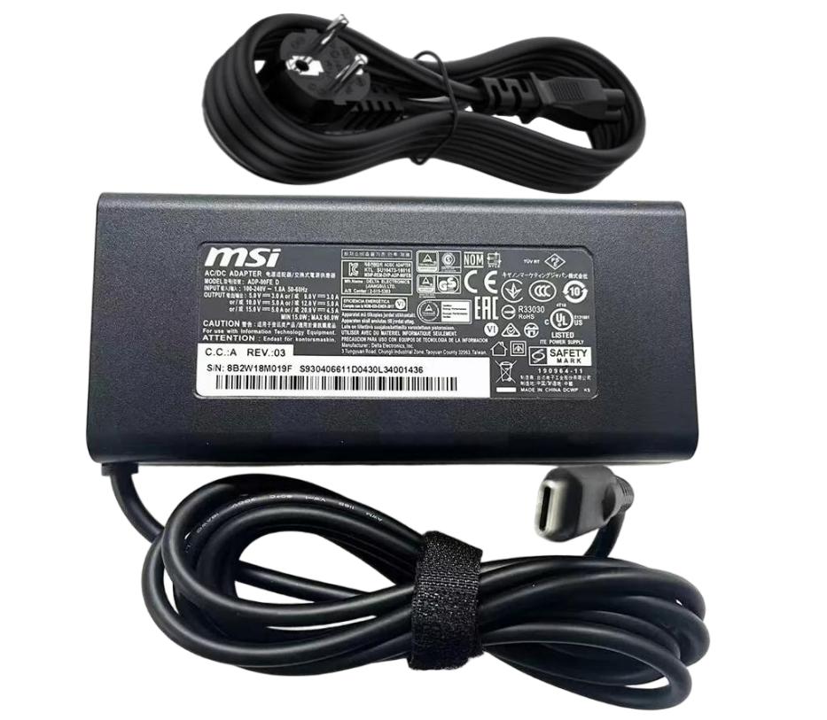 90W Type-C Original MSI Modern 14 H D13MG-041HK Netzteil Ladegerät + Ladekabel