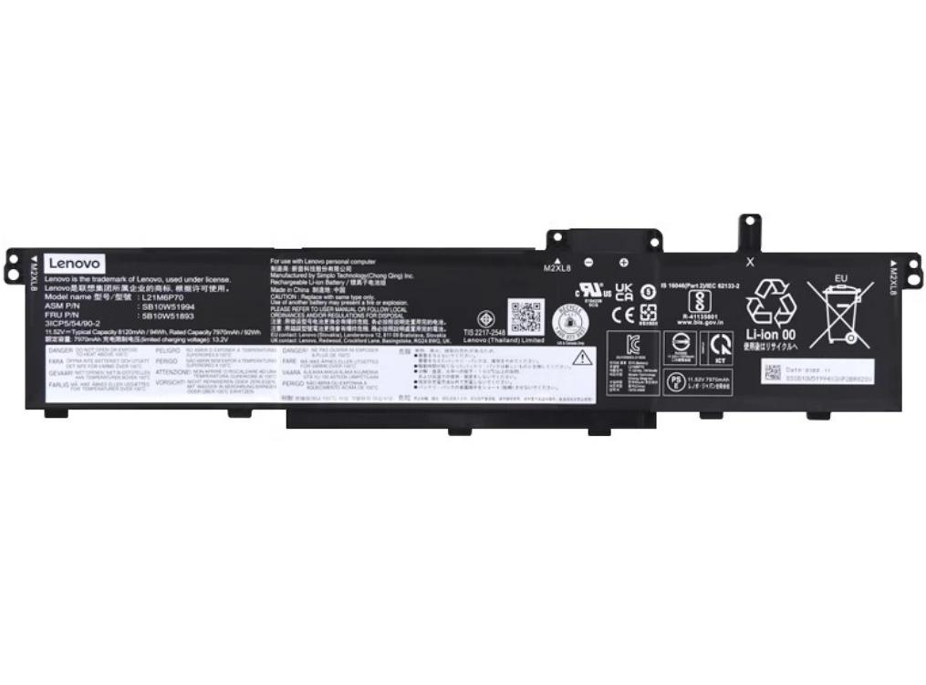 8120mAh 94Wh Original Akku für Lenovo 5B10W51893 5B10W51894 SB10W51995